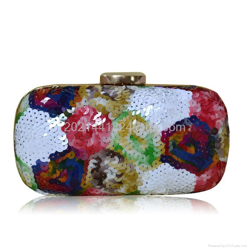 Colorful Flower Sequined Evening Bag 16973