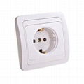 european 1 gang wall socket with earthing 1