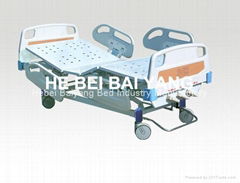 (A-34) Movable Three-function Manual Hospital bed with ABS Bed Head