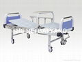 (A-95) Movable Double-function Manual Hospital Bed with ABS Bed Head