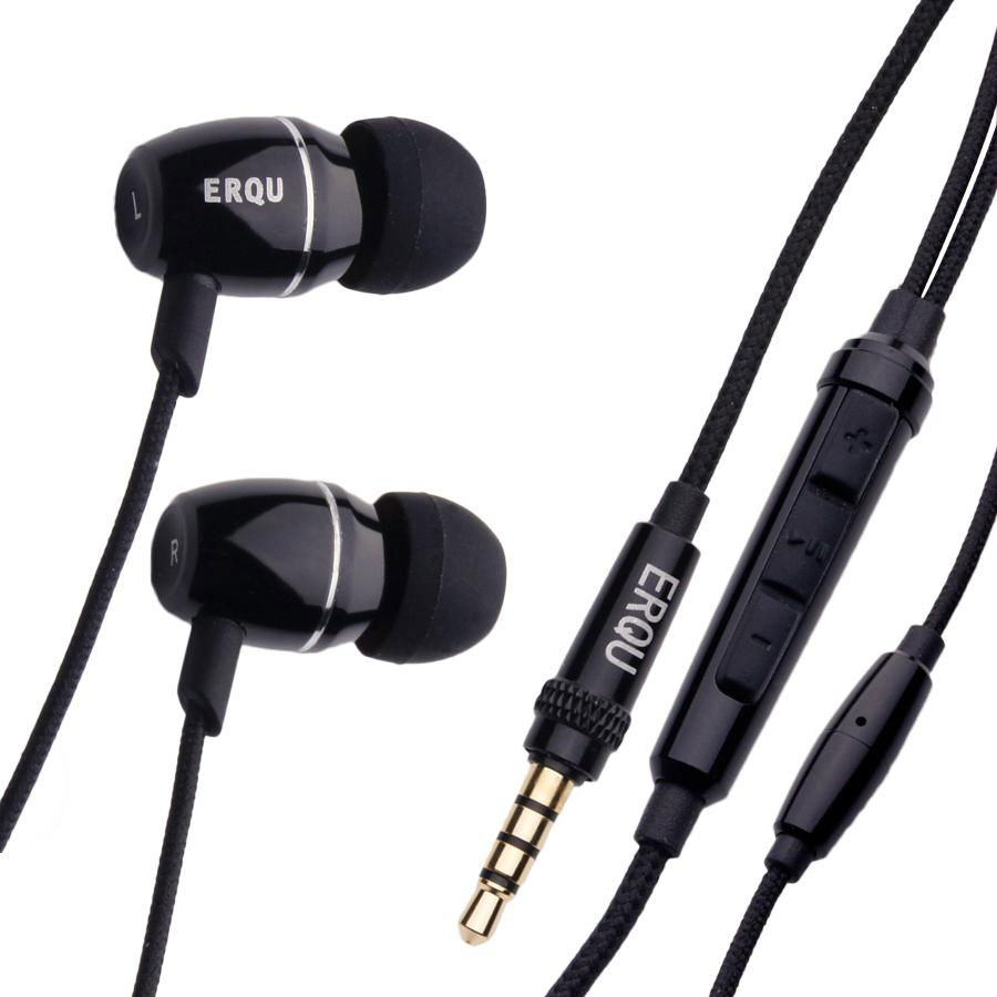 ERQU正品牌蘋果專用iphone帶麥線控入耳式耳機金屬活塞重低音耳機 4
