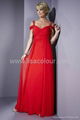 Mother of bride dress featuring sweetheart pleated basket weave chiffon bodice w