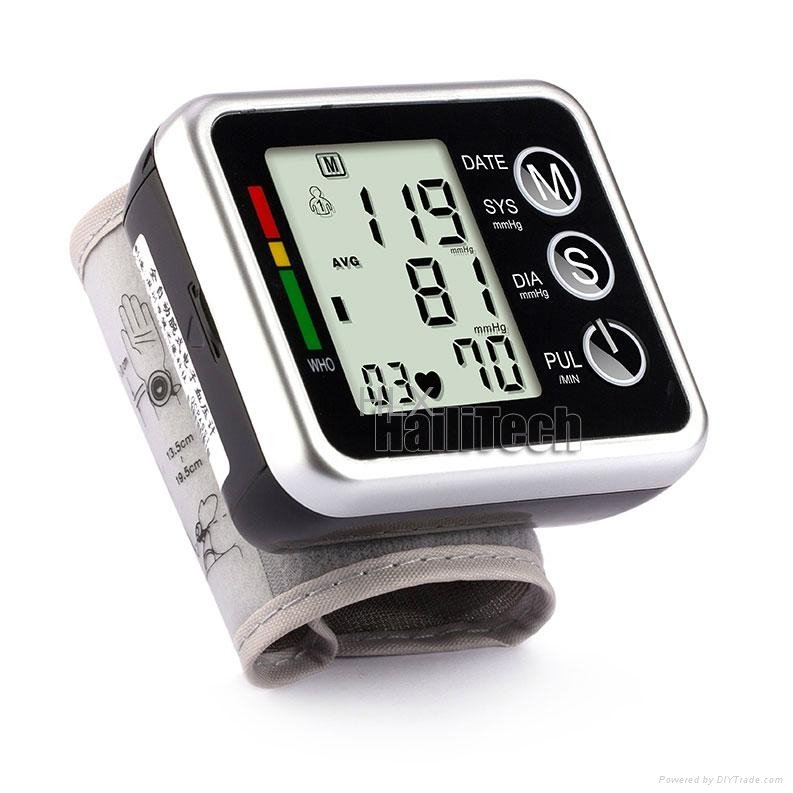 Automatic Digital Wrist Blood Pressure monitor & Heart Beat Meter 2