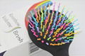 Eyecandy Rainbow Volume S Brush Hair Curl Magic Wave Straight Beauty comb 1