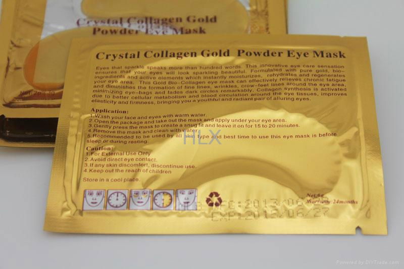 NEW Crystal Collagen Gold Powder Eye Mask Golden Mask stick to dark circles 3