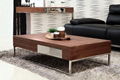 Walnut veneer MDF living room furniture with natural finish