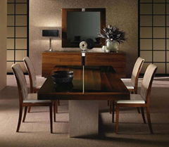 Luxury finish dining room & living room furniture