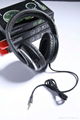 Fashion black  computer headphones