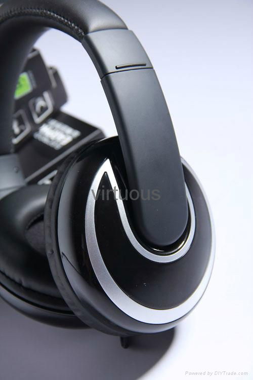 Fashion black  computer headphones stereo headphones 5