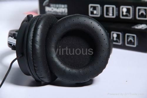 New Fashion black  computer headphones stereo headphones 5