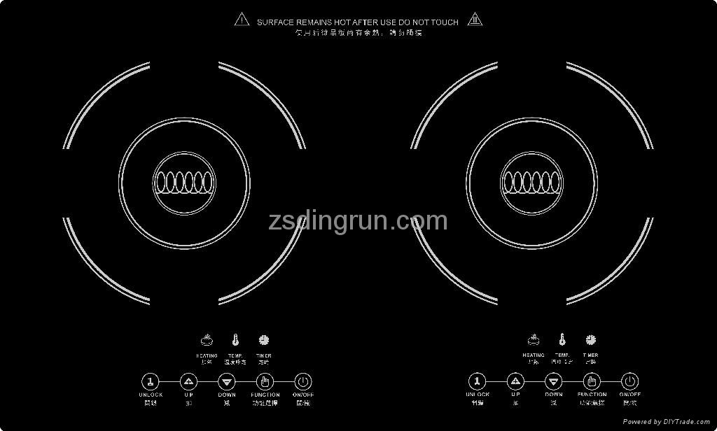 2800W Double induction cooker 