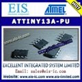 ATTINY13A-PU - ATMEL IC - 8-bit Microcontroller with 1K Bytes In-System Programm