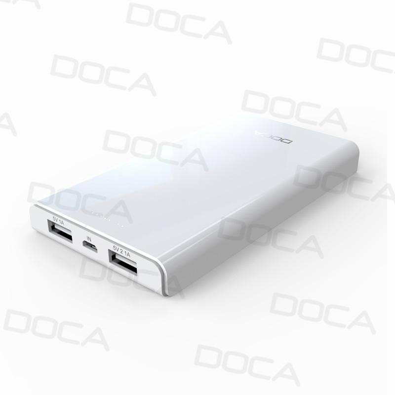 DOCA urtra thin D605 portable power bank for smartphone 2