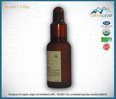 Organic , pure Argan oil 30 ml / 1 fl Oz with dropper in private labeling servic