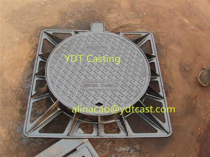 Algeria Ductile Iron Drain Manhole Cover EN124 3