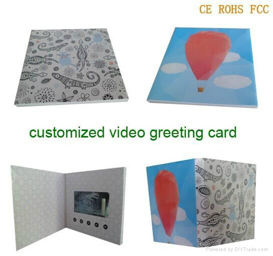 Electronic Brochure with 4.3Inch LCD screen and USB cable to download video  2