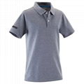 men grey classical polo