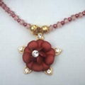 Rose Pendant Beaded Necklace 1