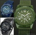 Circular Quartz Sports Army Watch,silicone watch 1