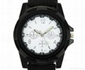 Circular Quartz Sports Army Watch,silicone watch 3