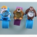 Various Cartoon Children Slap Silicone Watches