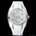 Quietly Elegant Female Circular Mulco Alloy Silicone Watch 1