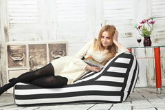 Wholesale indoor & outdoor cotton canvas vertical stripe bean bag lounge