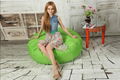 300D polyester bean bag pouf supplier