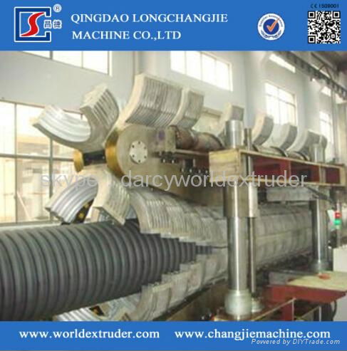 PE/PVC single/double wall corrugation Pipe Production Line