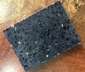 Mirron black quartz countertop
