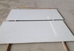 Pure white engineering quartz slab