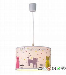 Lovely Colorful Cat Kids Pendant Light