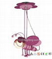 Pink Modern Bee Kids Pendant Light 1