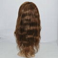 stock lace wig lace front human hair wig hair replacement straight brown #4/27 5