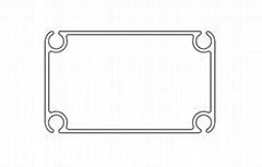 Aluminium Alloy Extrusion (4 keder tracks)