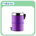 Arch lid round pedal dust bin 5