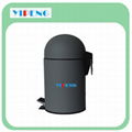 Ball shape lid pedal dust bin 2