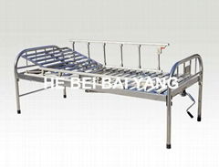 All Stainless Steel Single Function Manual Hospital Bed