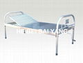 All Stainless Steel Single Function Manual Hospital Bed  1