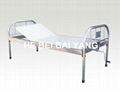 Single-function Manual Hospital Bed with Stainless Steel Bed Frame 1