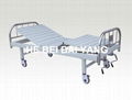 Movable Double-function Manual Hospital Bed with Stainless Steel Bed Head 1