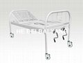 All Plastic-sprayed Double-function Manual Hospital Bed with Wire-mesh Bed 
