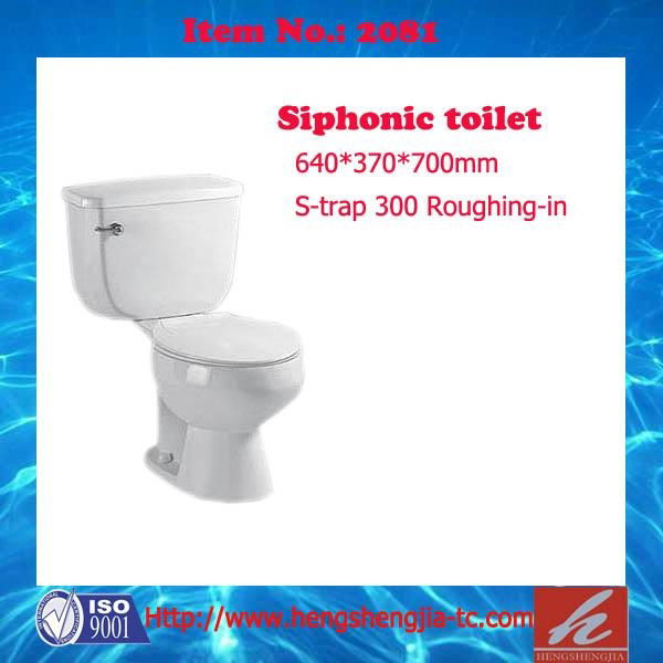 Siphonic toilet