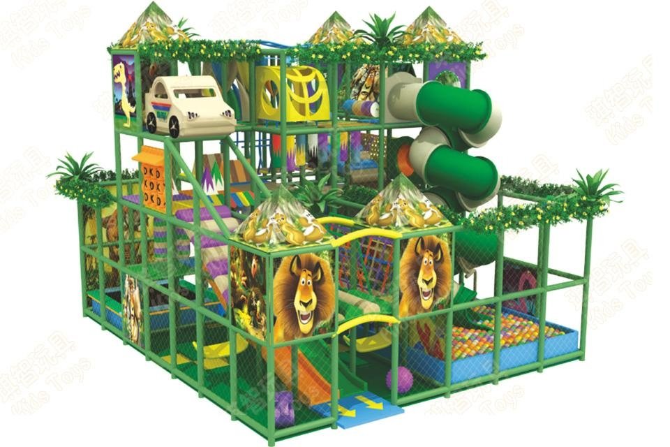  Children soft indoor playground for sale play structure with slides 3