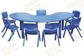 Kindergarten Plastic  table and chair  for kids