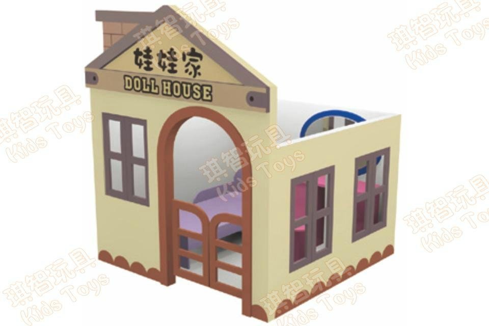 Children Wooden Play House For Kindergarten 2
