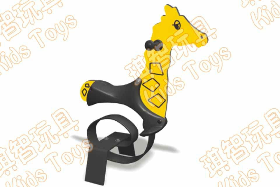 Outdoor PE animal spring rocker 2