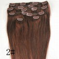 #4 chocolate brown  28"Clip On Hair Extension  5