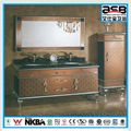 double sinks Stainless Steel bathroom vanity cabinet 1