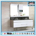 modern marble top Stainless Steel bathroom vanity 1